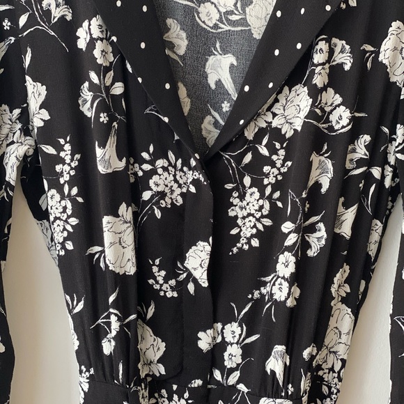 Zara black and white jumpsuit - Picture 4 of 5